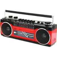 Trevi RR 501 BT Personnel Analogique Noir, Rouge