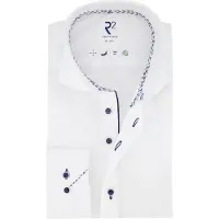 R2 Amsterdam Modern Fit Chemise blanc, Unicolore