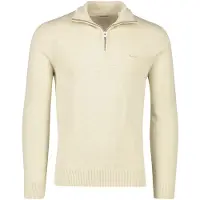 Gant Flamme Half Zip Sweater Beige L Homme