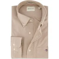 Gant pour homme. 3000200 Chemise Oxford, coupe régulière, beige (XXL), Casuel, Coton, Manche longue