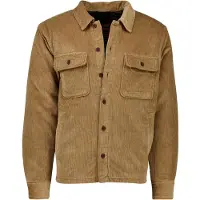 Superdry Surchemises SURPLUS CORD QUILT OVERSHIRT hommes - Marron - EU M
