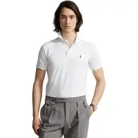 Ralph Lauren pour homme. 710685514001 Polo Slim Fit soft touch blanc (XXL), Casuel, Coton, Manche courte