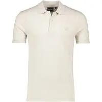 Lyle & Scott Polo Crème Coton et Stretch Piqué Uni