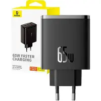 Baseus Os-cube Pro 65w Usb-a And Usb-c Wall Charger Clair