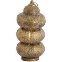 Light & Living - lampe de table - Kaito - marron - métal - Ø 20cm - E27 - 1897785