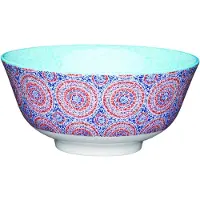 MIKASA 4x Bol en grès, Saladier + bol, Bleu