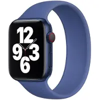 Apple Solo Strap en silicone pour l'Watch | 44/45/46/49 mm - Taille 12 - Toma Blue