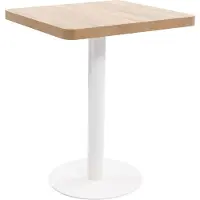 Syfax Table de bistro Marron clair 60x60 cm MDF