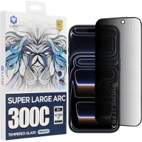 Lito - D+ Max Privacy 300C - iPhone 17 Pro - Black (Apple iPhone 17 Pro), Téléphone portable : film de protection, Noir