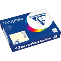 Clairefontaine Crème A4 Papier couleur 160 g/m² (250 feuilles)
