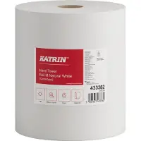 Katrin Essuie-mains en papier Roll M Centerfeed 433382, 1 épaisseur, blanc naturel, 6 rouleaux de 500 feuilles chacun