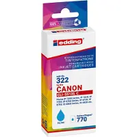 Edding EDD-322 cyan Cartouche d'impression compatible avec Canon CLI-551 XL