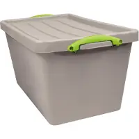 Really Useful Boxes Boîte de rangement 56RDG 56l emboîtable grise (56 l, 40 x 60 x 35 cm)