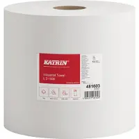 Katrin Rouleau d'essuyage Plus L2 22 cm x 570 m (l x L) 2 plis papier absorbant blanc, Essuie-tout, Blanc