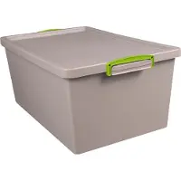 Really Useful Box Boîte de rangement 62-NST-RDG 62l emboîtable gris (62 l, 69.50 x 44 x 69.50 cm)