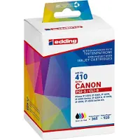Edding 18-410/18-410-01 EDD-410 noir, cyan, magenta, jaune Cartouches d'encre compatibles avec Canon PGI-5 BK, CLI-8 C/M/Y, lot de 4