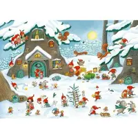 Coppenrath Verlag Calendrier de l'avent des autocollants - Dans la forêt cachée des lutins