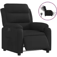 vidaXL Fauteuil relax électrique noir tissu