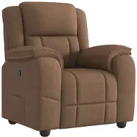 vidaXL Fauteuil relax brun Tissu