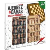 Cayro Chess+ladies Complete Wood Board Game 40 Cm Multicolore Enfants