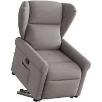 vidaXL Fauteuil relax avec releveur Taupe Tissu