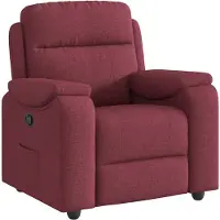 vidaXL Fauteuil relax rouge vin Tissu