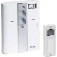 Grothe Set complet pour Sonnette sans fil 43300 500 m blanc