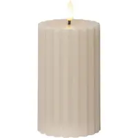 Star Trading LED Pillar Bougie Flamme Stripe (1x)