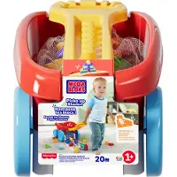 Mega Bloks Fisher Price Block Collecting Wagon Construction Game Multicolore Enfants