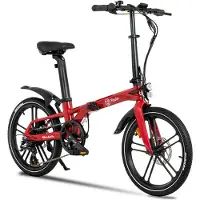 Youin Marbella Folding Electric Bike Rouge