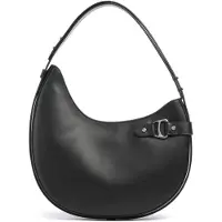 Ralph Lauren pour femme. 431980156002 Grand sac à bandoulière Tasha en cuir noir (OSFA), Casuel