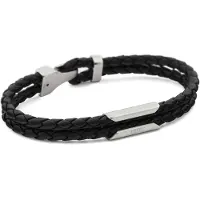 Diesel Bracelet noir / argent