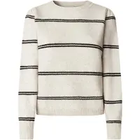 Pepe Jeans Pull-over 'Carmela' noir / blanc cassé