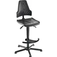 MeyChair chair Chaise de travail pivotante W19-25-H-PU-FS3 noir similicuir (59 - 84 cm)