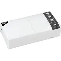 Papstar 14486 serviette et serviette de table en papier Mouchoir en papier Blanc 250 pièce(s)
