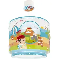 DALBER Lampe suspendue chambre d'enfant Pirate Island Ø 26 cm