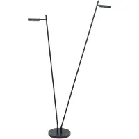 Highlight Lampadaire design Round Move noir 2 lumières