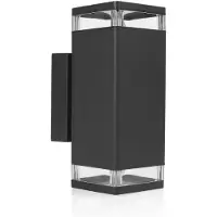 Smartwares Applique, lampe d'extérieur, up-down, aluminium, L 23,5 cm