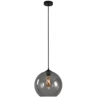 Artdelight Lampe suspendue Marino verre gris Ø30 cm