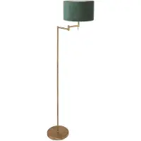 Mexlite - lampadaire - Bella - bronze - métal velours tissu - Ø 45cm - E27 - 3872BR
