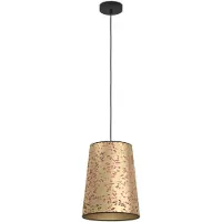 Eglo Suspension Castuera, suspension à 1 flamme au-dessus de la table à manger, lampe de salle à manger en métal et papier avec pétales de rose, suspension avec E27, Ø 30 cm