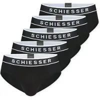 Schiesser Slip noir / blanc