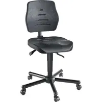 MeyChair chair Chaise de travail pivotante W15-25-TR-PU noir similicuir (51 - 63 cm)