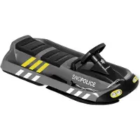 Hamax luges - Sno Police, luge orientable pour enfants, deux personnes, gris/noir