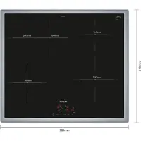 Siemens Plaque à induction encastrable EH645BFB6E iQ300, 60 cm, noir