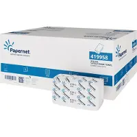 Papernet Plié en V, 2 plis RC, Extra Blanc, 15x266 feuilles, 24x23cm SPECIAL White 78% Wave, Essuie-tout, Blanc