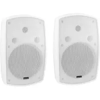 Omnitronic OD-8 Haut-parleur mural 8Ohm blanc 2x (Passif), Haut-parleur PA, Blanc