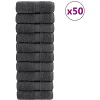 vidaXL Gants de toilette de qualité supérieure SOLUND 50 pcs 600 g/m²