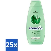 Schwarzkopf - Shampooing - 7 plantes - Cheveux normaux à gras - 400 ml - Pack avantage - 25 pièces