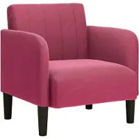 vidaXL Fauteuil avec accoudoirs vin rouge 54 cm velours